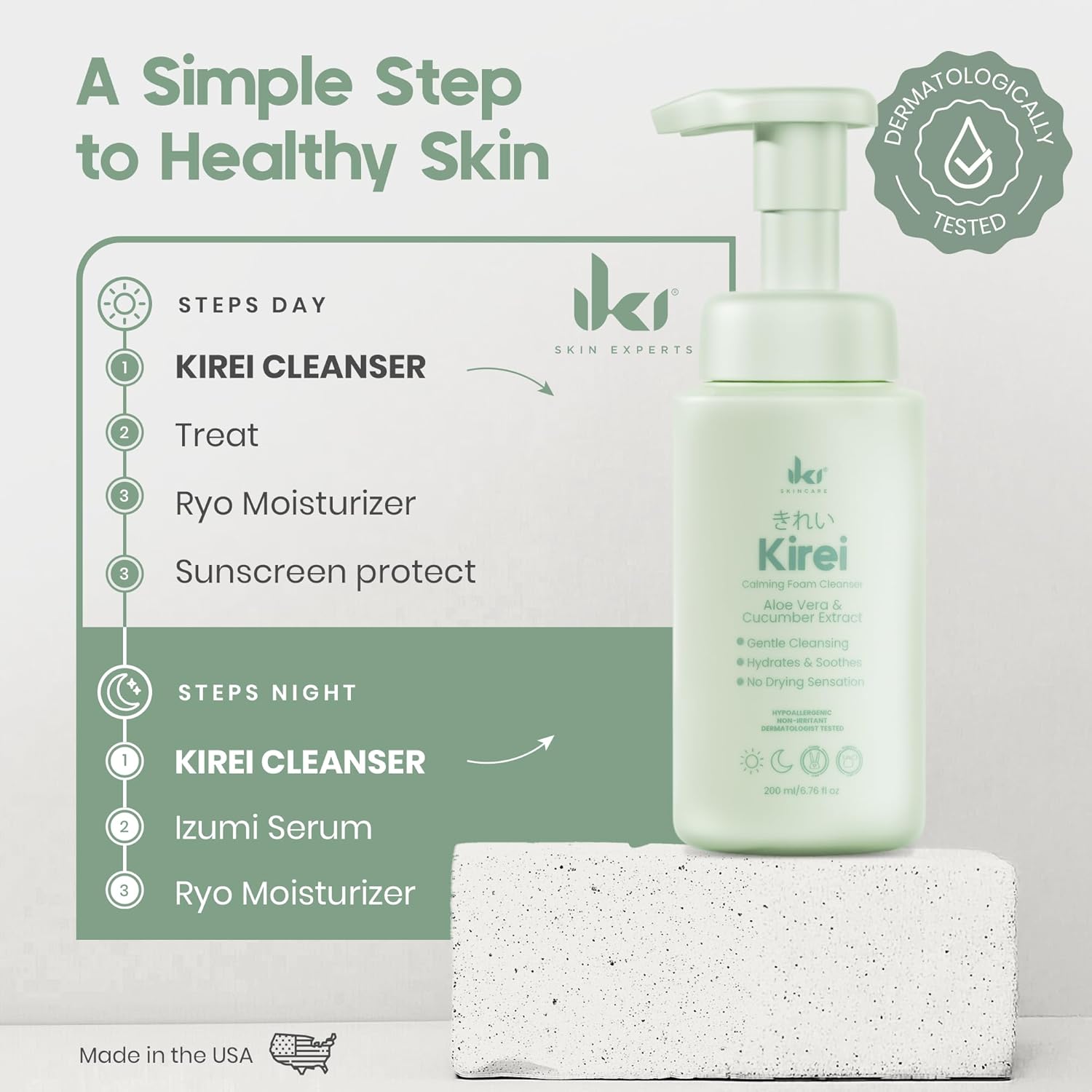 Kirei- Calming Foam Cleanser