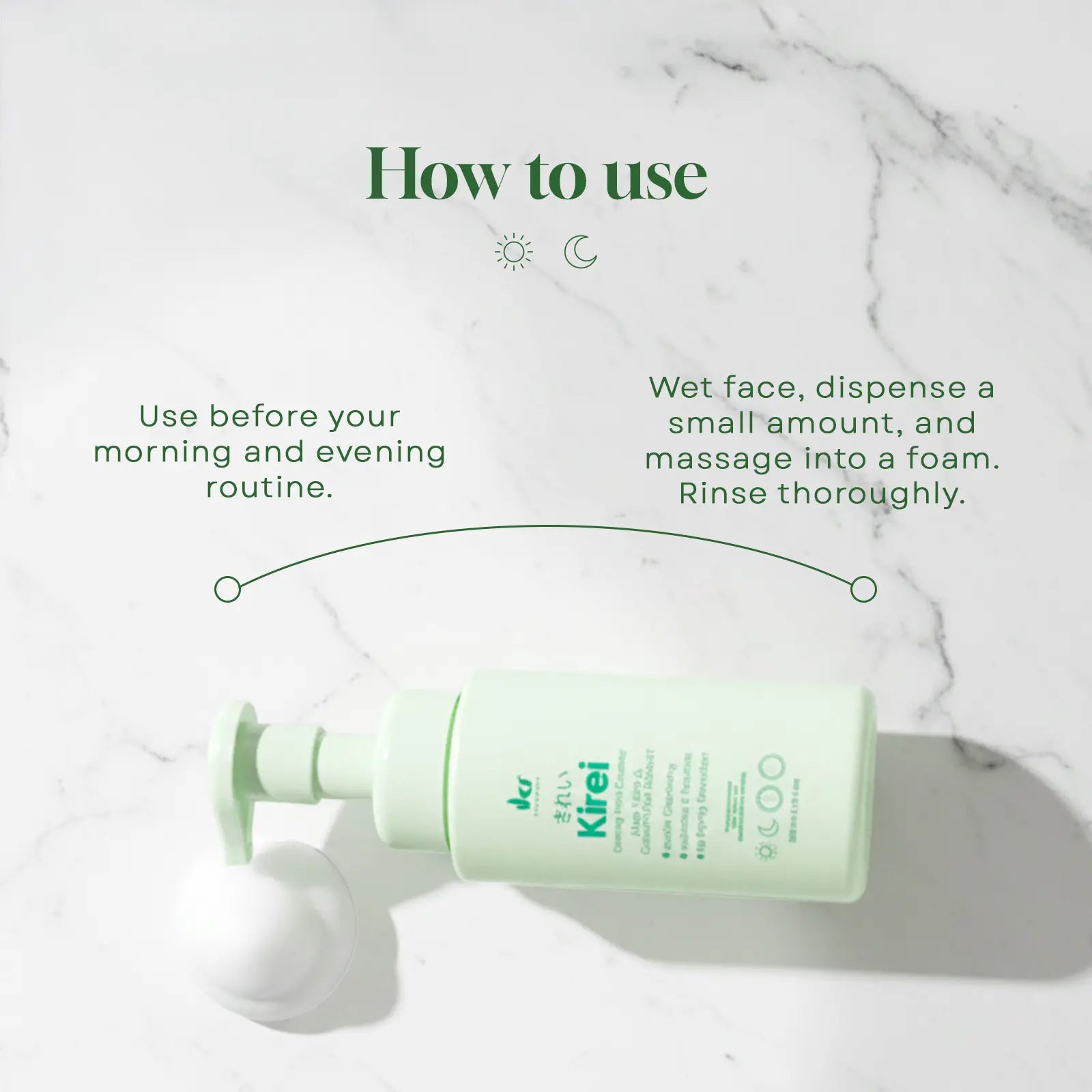 Kirei Calming Foam Cleanser